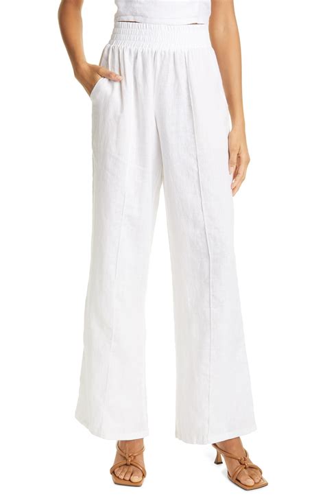 Nicole Miller Linen Wide Leg Pants Nordstrom Wide Leg Linen Pants