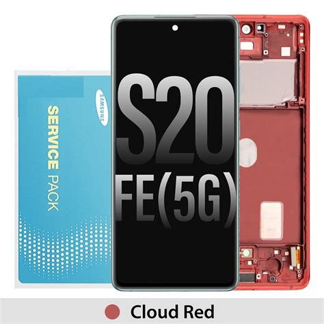 Service Pack Samsung S20 Fe Screen Replacement Cloud Red Smart