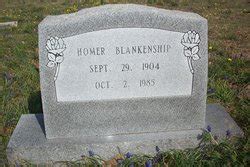 Homer Blankenship M Morial Find A Grave