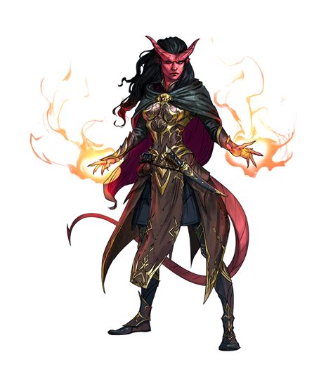 Tiefling Female Warlock By Thestralpony On Deviantart