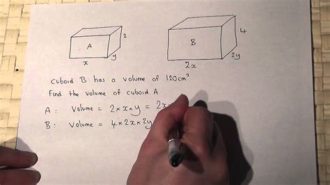 Volumes Of Cuboids And Algebra Youtube