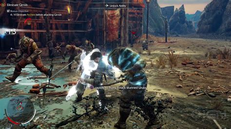 4k Ps4 Pro Shadow Of Mordor Taking Down The First Enemy Encampment