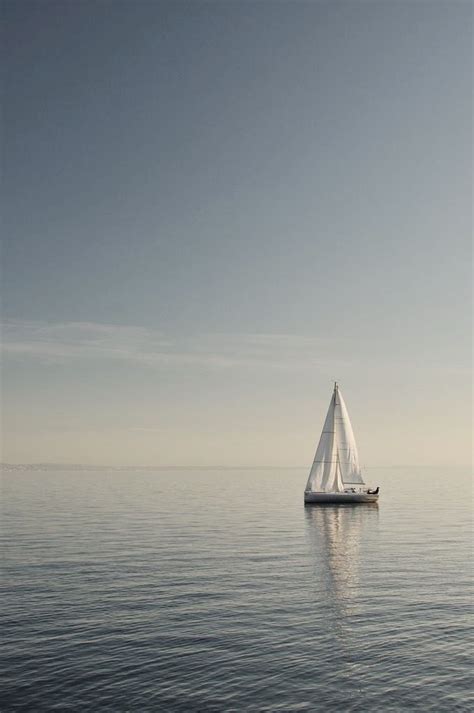 Sailboat In The Ocean Wallpaper