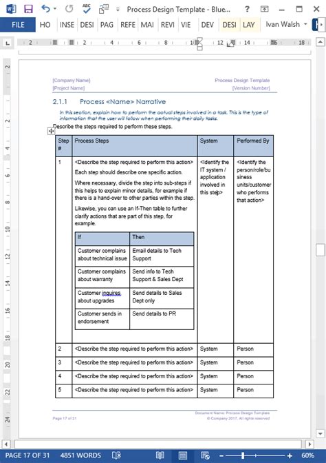 Microsoft Word Flowchart Template Doctemplates