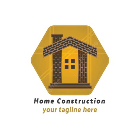 Desain Logo Konstruksi Rumah Vektor Rumah Konstruksi Rumah Logo