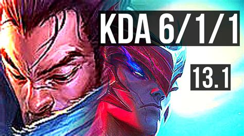 YASUO Vs YONE MID 1 5M Mastery 6 1 1 300 Games KR Diamond 13