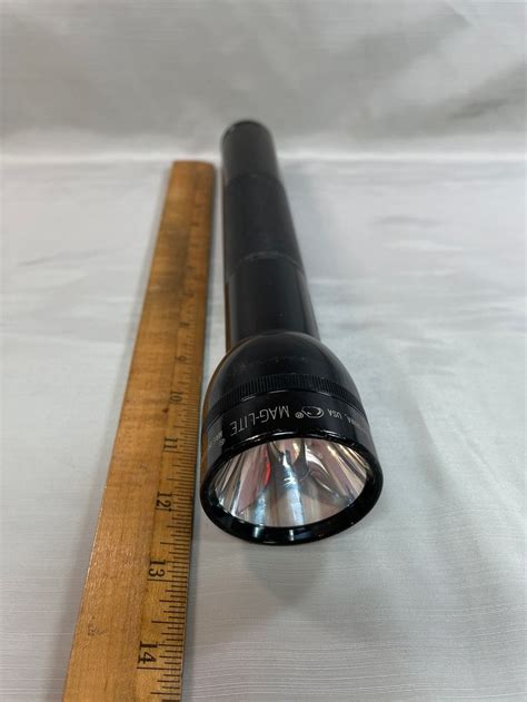 Vintage Maglite Heavy Duty Flashlight By Mag Instrument Black Etsy