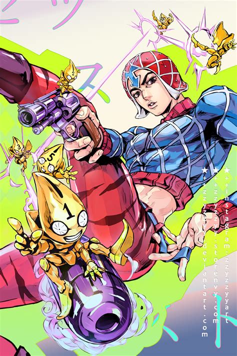 Guido Mista And Sex Pistols Jojo No Kimyou Na Bouken And 1 More Drawn