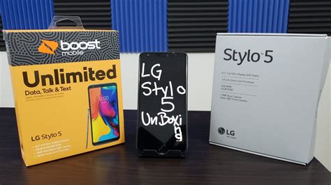 Lg Stylo 5 Unboxing And First Boot Up Boost Mobile Youtube