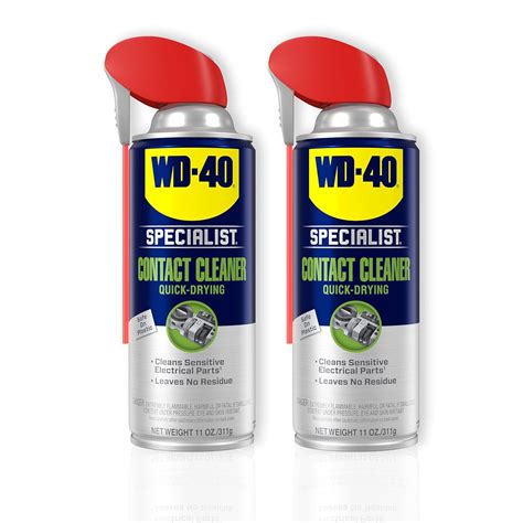 Wd 40 Specialist Contact Cleaner Spray Twin Pack 11 Oz Health And Household