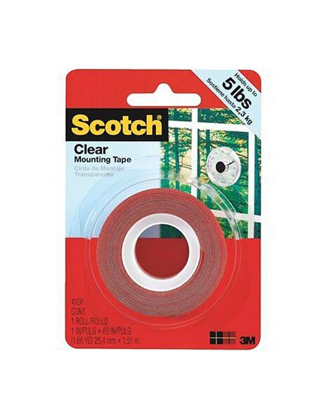 3m Scotch Clear Double Sided Mounting Tape 1″x166yd Al Jaffal Centre