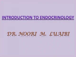 PPT Introduction To Endocrinology PowerPoint Presentation Free