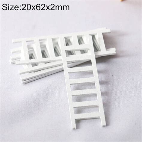 Pcs Dollhouse Miniature Furniture Wooden Ladder Stairs Home