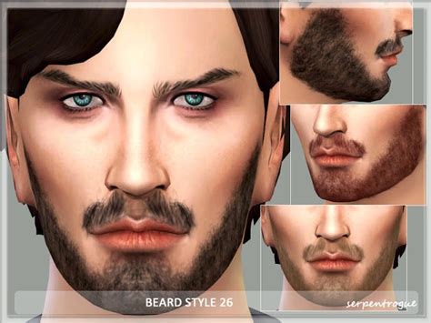 The Best Beard Style By Serpentrogue The Sims Bart Stile Sims 4