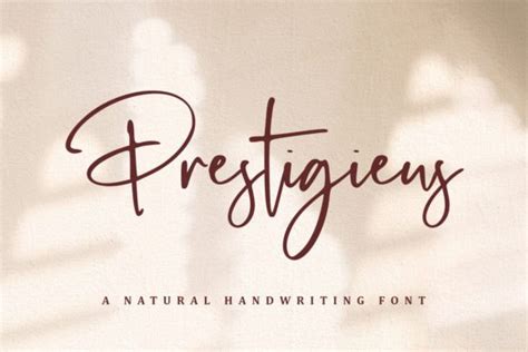 Prestigieus Font Door Abodaniel Creative Fabrica