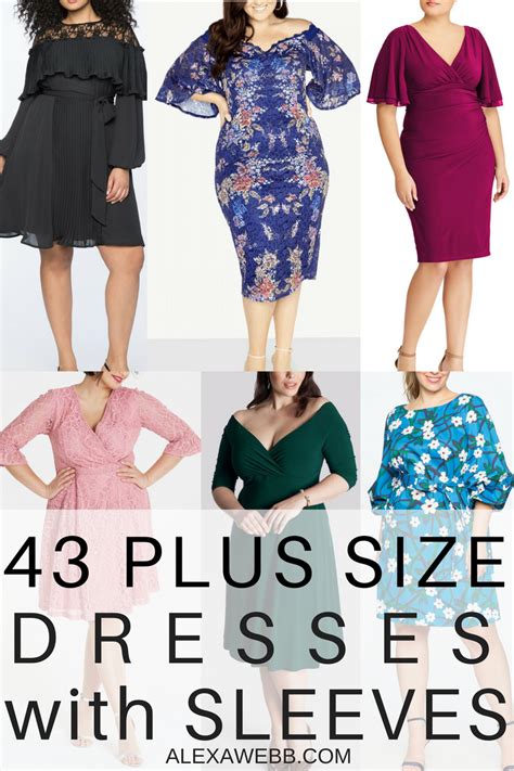 43 Plus Size Wedding Guest Dresses With Sleeves Alexa Webb