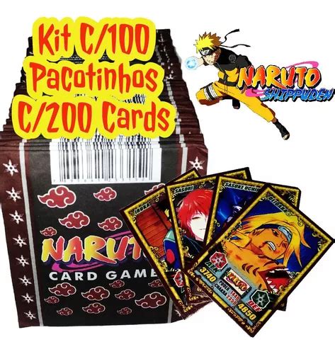 400 Cards Naruto 100 Pacotes Fechados Parcelamento Sem Juros