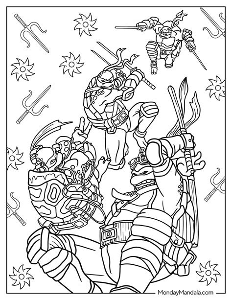 30 Ninja Turtles Coloring Pages Free PDF Printables