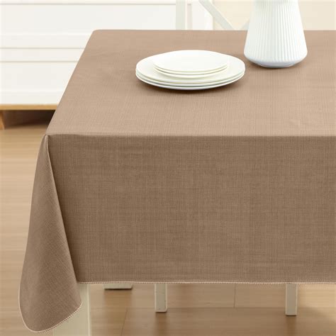 Home Bargains Plus Taupe Caf Hotel X Inch Rectangle Vinyl Dining