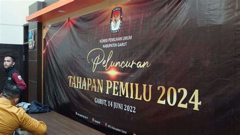 KPU Garut Gelar Nonton Bersama Peluncuran Tahapan Pemilu Tahun 2024