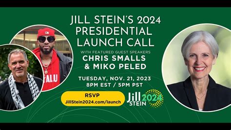 Jill Stein Presidential Launch Call Youtube