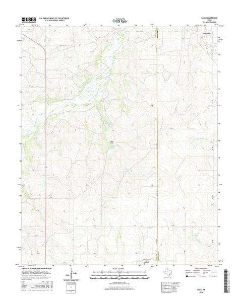 Mytopo Back Texas Usgs Quad Topo Map