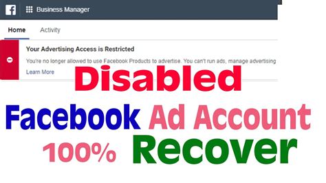 How I Recovered My Disabled Facebook Ad Account Fix Facebook Ad