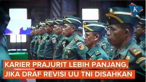 Video Usia Pensiun Tni Diubah Karier Bintara Tamtama Dan Perwira