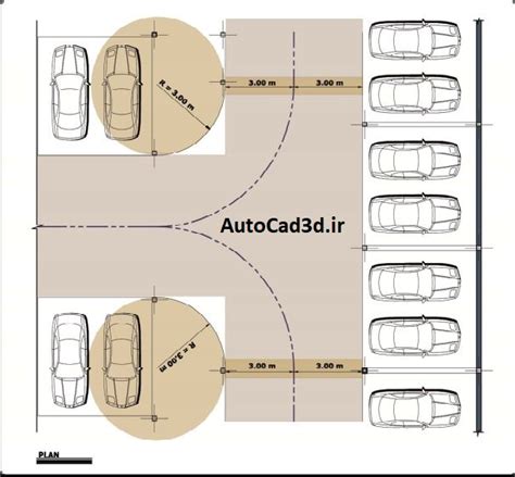 دانلود ضوابط و استاندارد های طراحی پارکینگ آموزش اتوکد Autocad