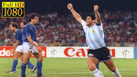 Argentina 1 1 4x3 Italy 1990 World Cup Semifinal Full Highlight