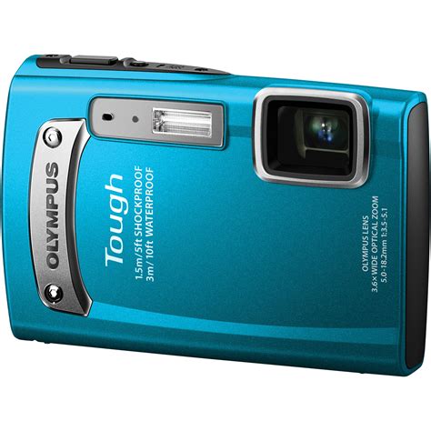 Olympus Tough TG 320 Digital Camera Blue V104080UU000 B H