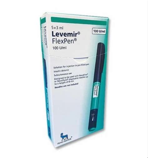 Levemir Flexpen 100 U Ml 5x3 Ml At Rs 1320 Piece Levemir Antidiabetic