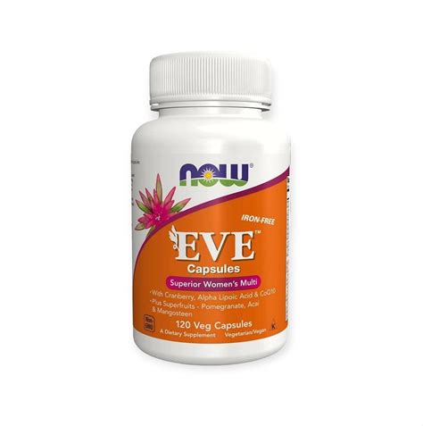 Now Eve 120 Veg Capsules مكمل غذائي متعدد الفيتامينات للسيدات