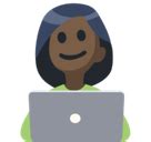 Woman Technologist Emoji With Dark Skin Tone Meaning