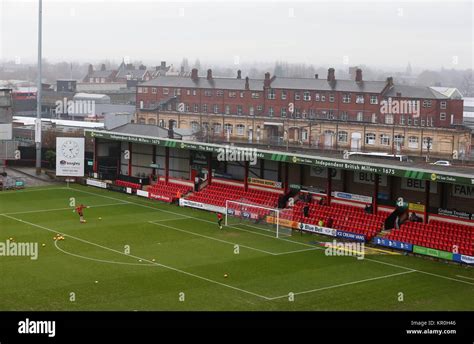 Gesamtansicht Des Alexandra Stadions In Crewe Fotos Und Bildmaterial