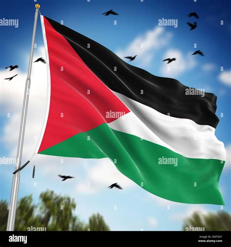 Flag of Palestine Stock Photo - Alamy