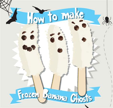 Halloween Treat Frozen Banana Ghost Recipe Cartridgesave