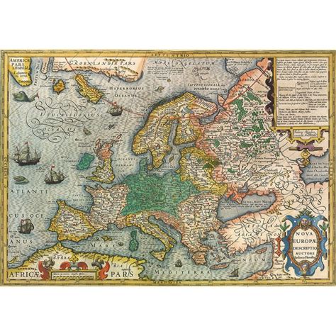 Puzzle Educa Mapa De Europa Antiguo De Piezas Kubekings