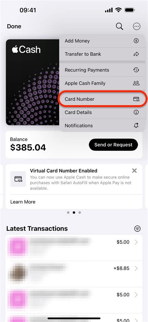 Set Up A Virtual Card Number For Apple Cash On Your Iphone To Use Where