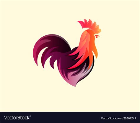 Rooster logo design Royalty Free Vector Image - VectorStock