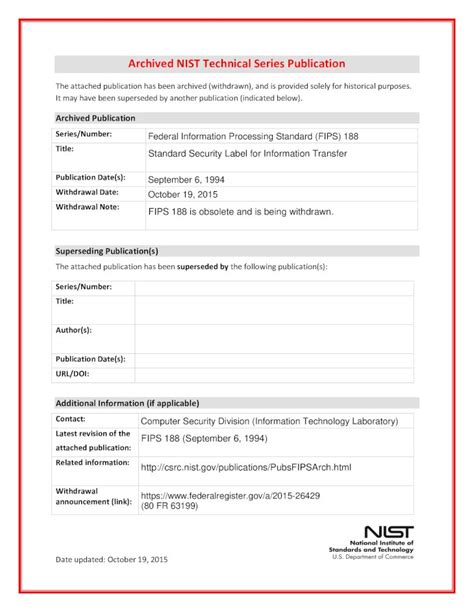 Pdf Fips Standard Security Label For Information Transfer