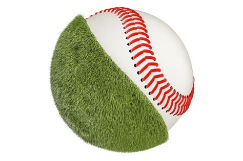 Premium Photo Baseball Ball Concept 3D Rendering