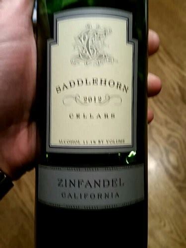 Saddlehorn Cellars Zinfandel Vivino US