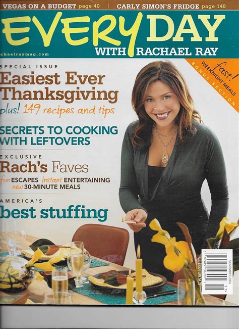 Every Day With Rachael Ray November 2006 Issue Editors Of Everyday