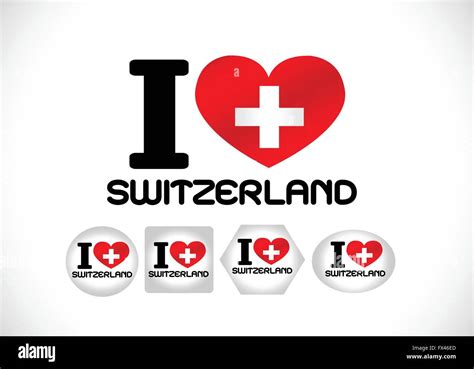 National flag of Switzerland themes idea design Stock Vector Image ...