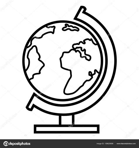 Globe Drawing Simple | Free download on ClipArtMag