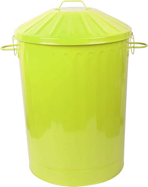 Crazygadget® 90 Litre 90l Extra Large Colour Metal Dustbin Kitchen