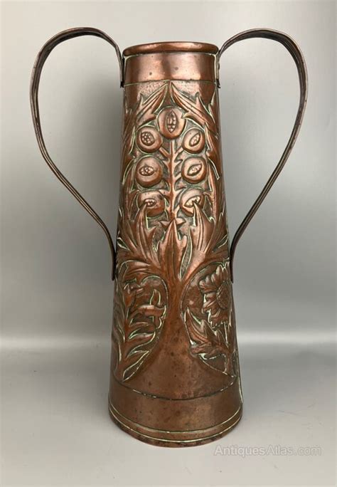 Antiques Atlas Yattendon Arts Crafts Copper Twin Handle Vase