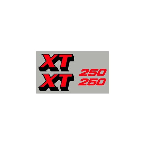 Planche Sticker Autocollant Yamaha XT 250