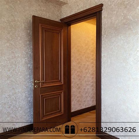 Jual Kusen Pintu Kayu Jati Klasik Jepara Daun Single Pj Kusen